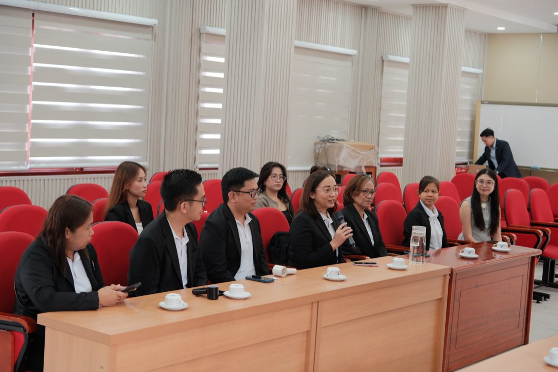 A corporate training session